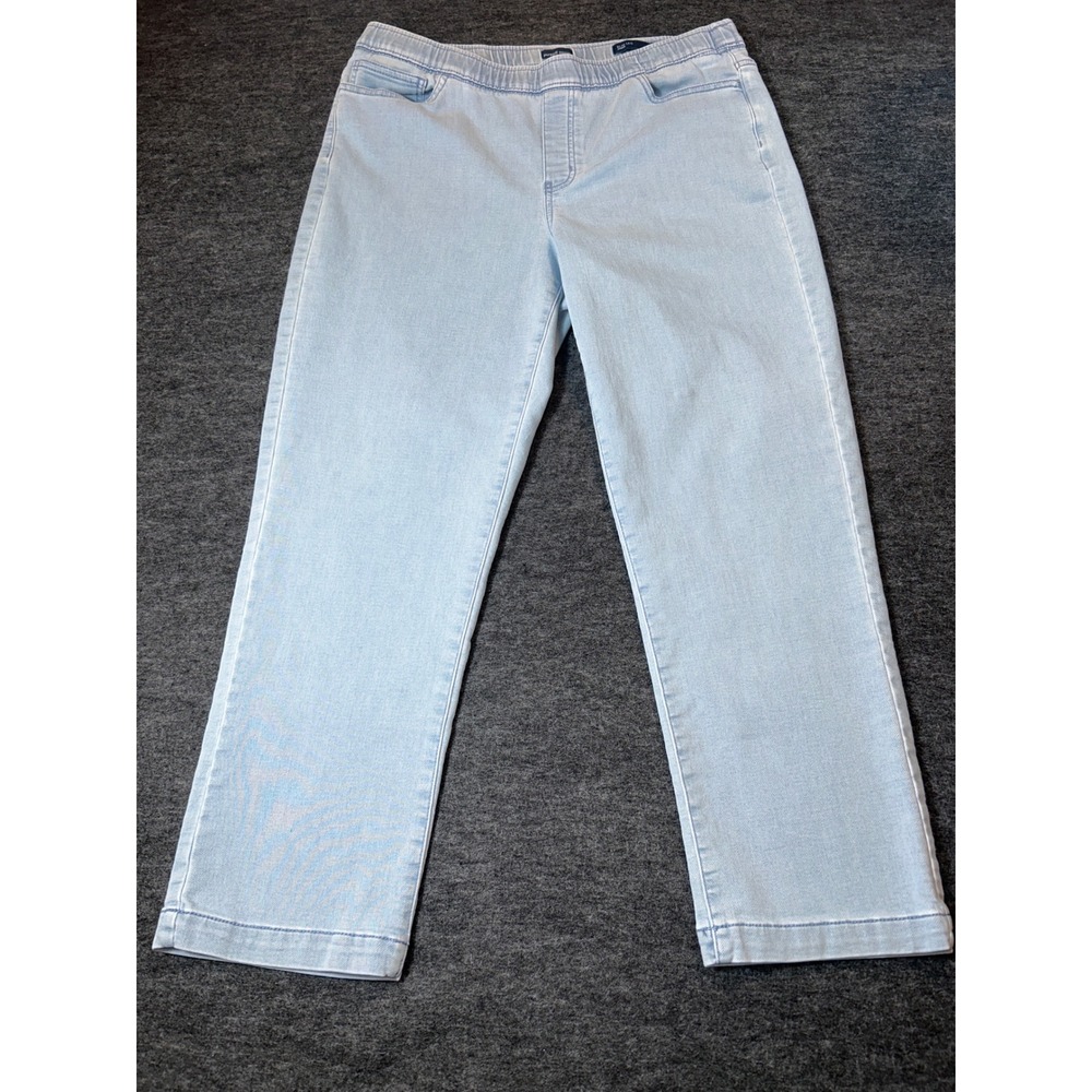 J. Jill Pure Jill Slim Leg Ankle Pants Women Size Medium Light Wash Stretch